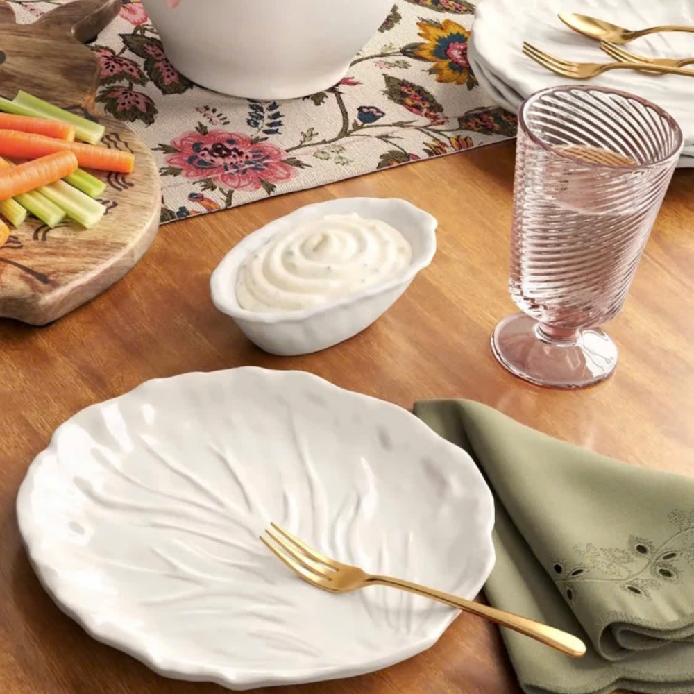 Target Threshold Cabbage Radicchio Set of 2 Dip Bowls Stoneware